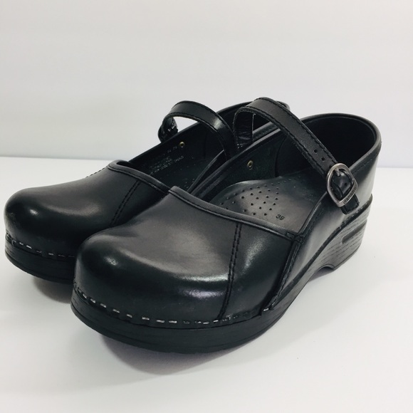 Dansko Shoes - Dansko Black Marcelle Maryjane Clog Anti-fatigue